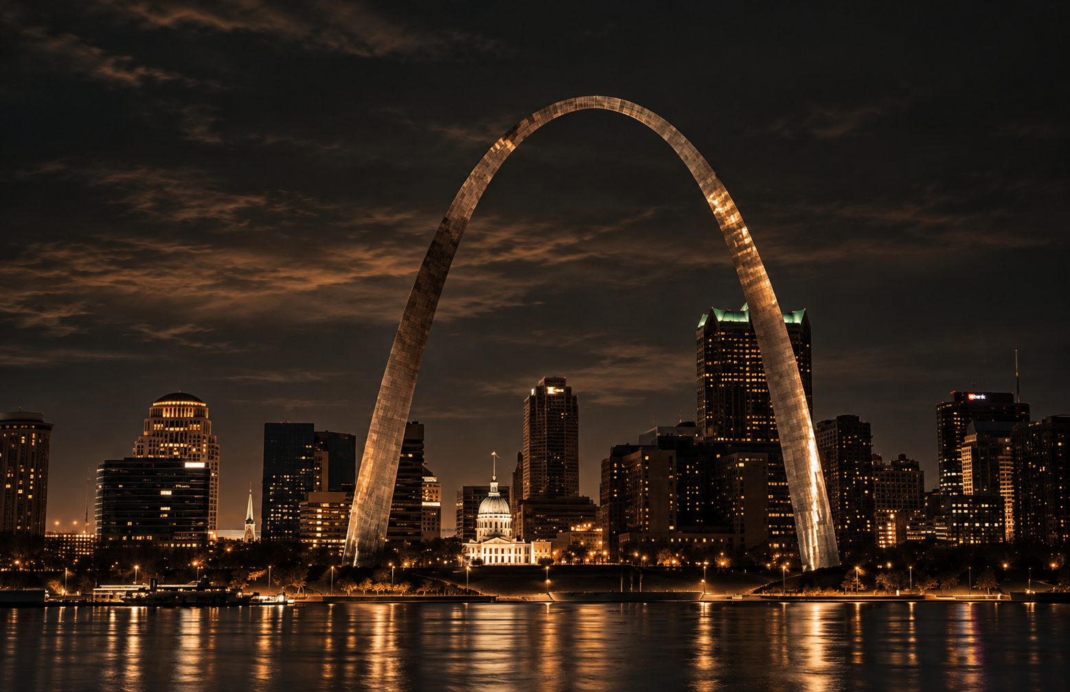 St. Louis Gateway Arch representing the Venetian Artworks service area