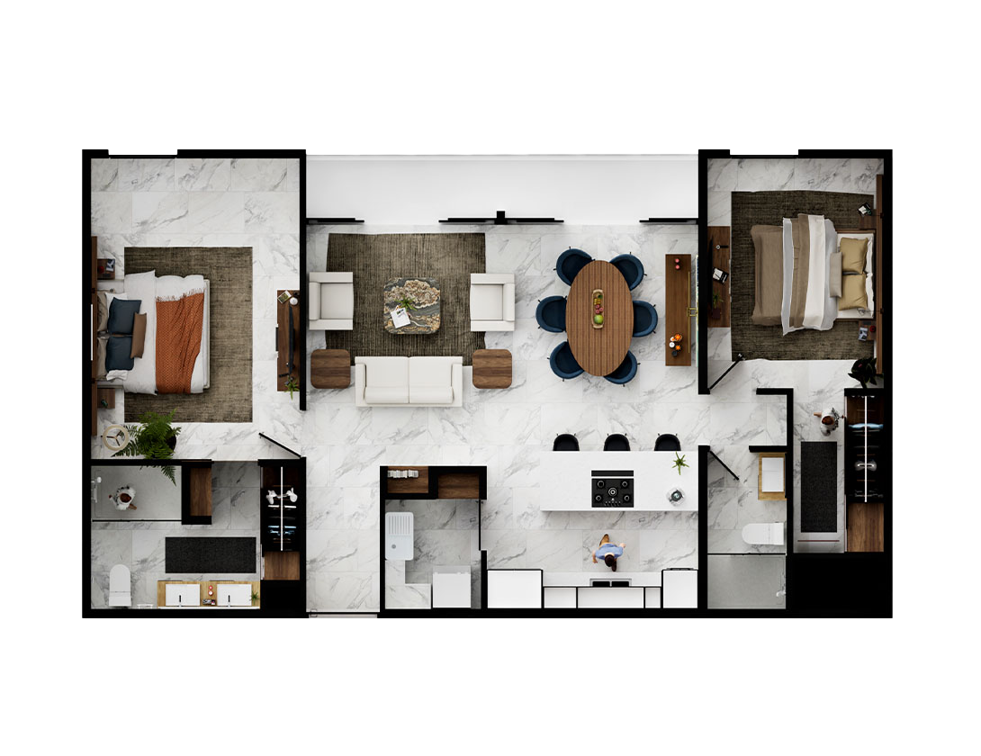 Departamento 2 recámaras