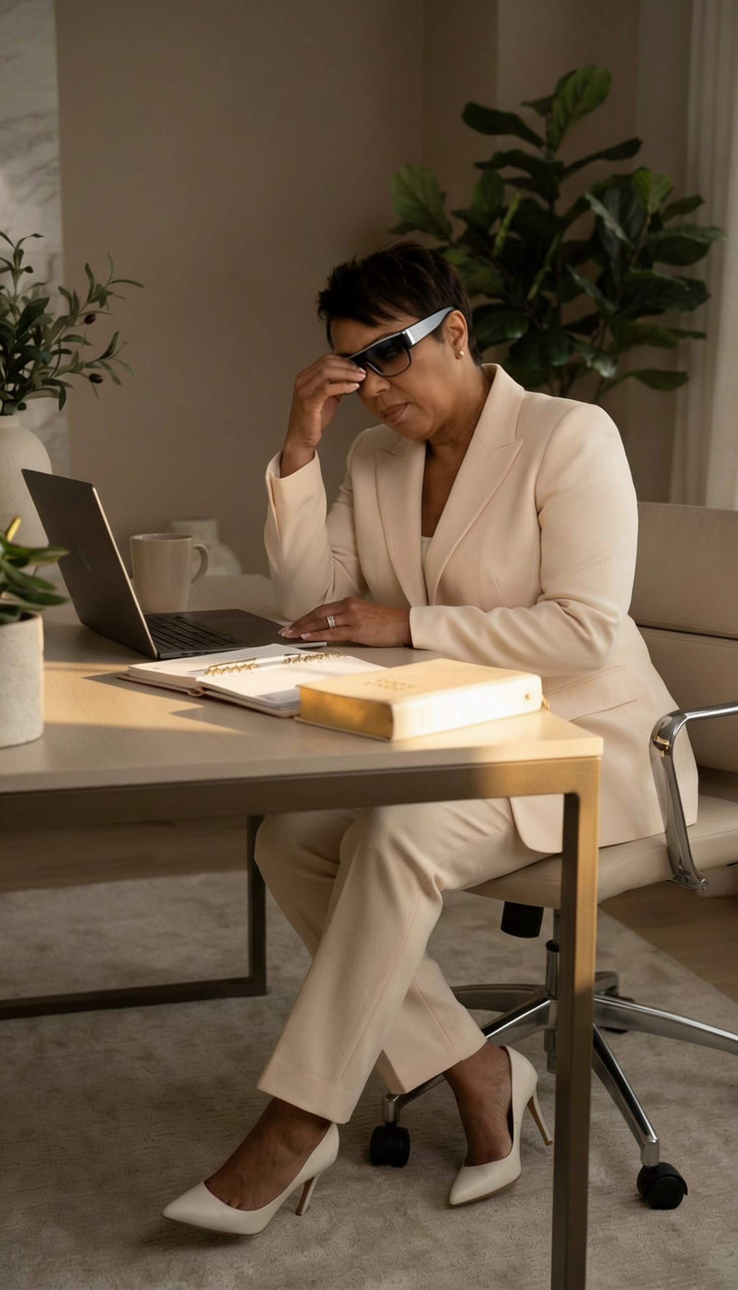 Christian woman entrepreneur feeling overwhelmed in business"