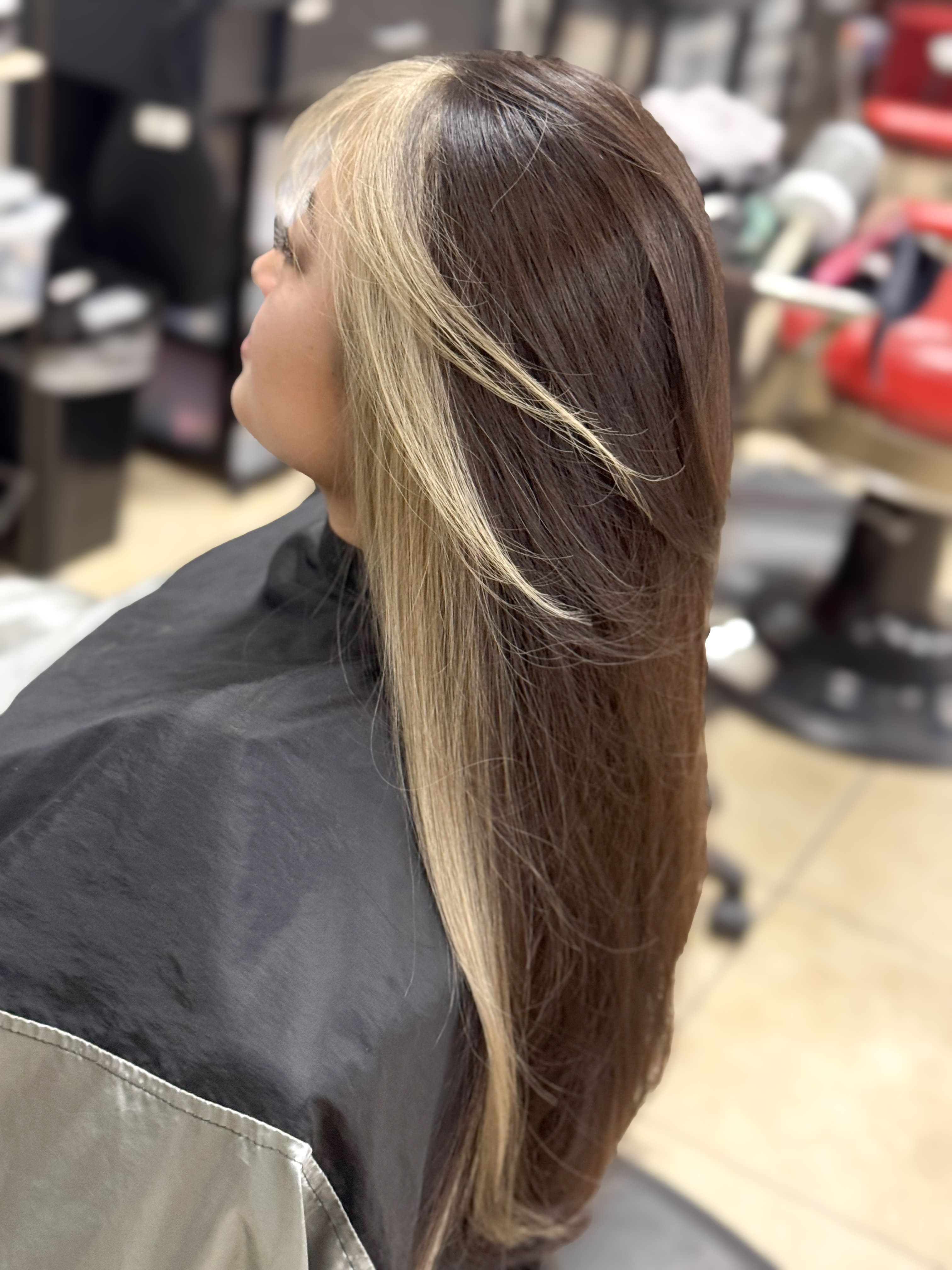 Salon styling session at Alexa's Beauty Eastvale CA
