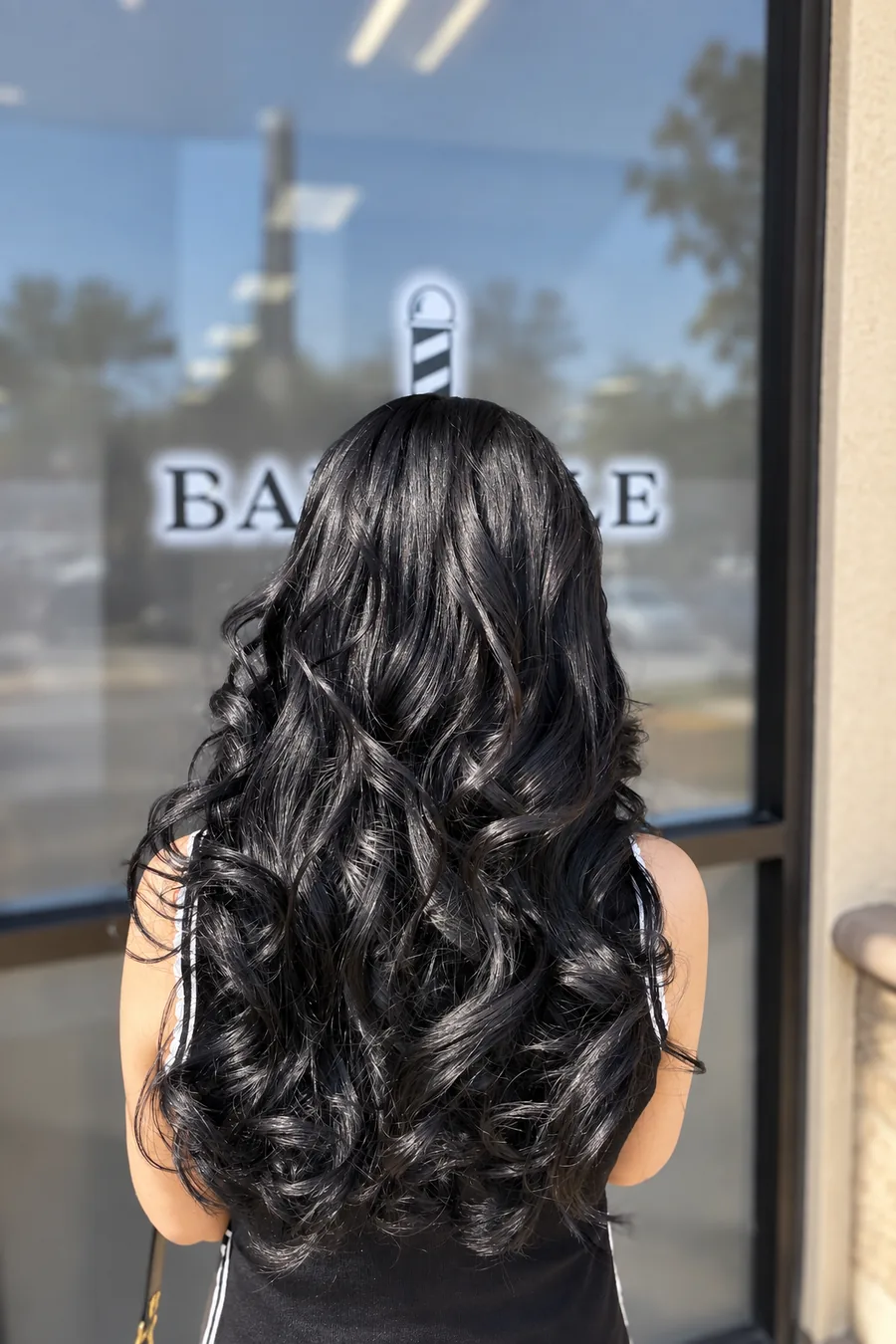 Long layered cut at Alexa's Beauty Eastvale