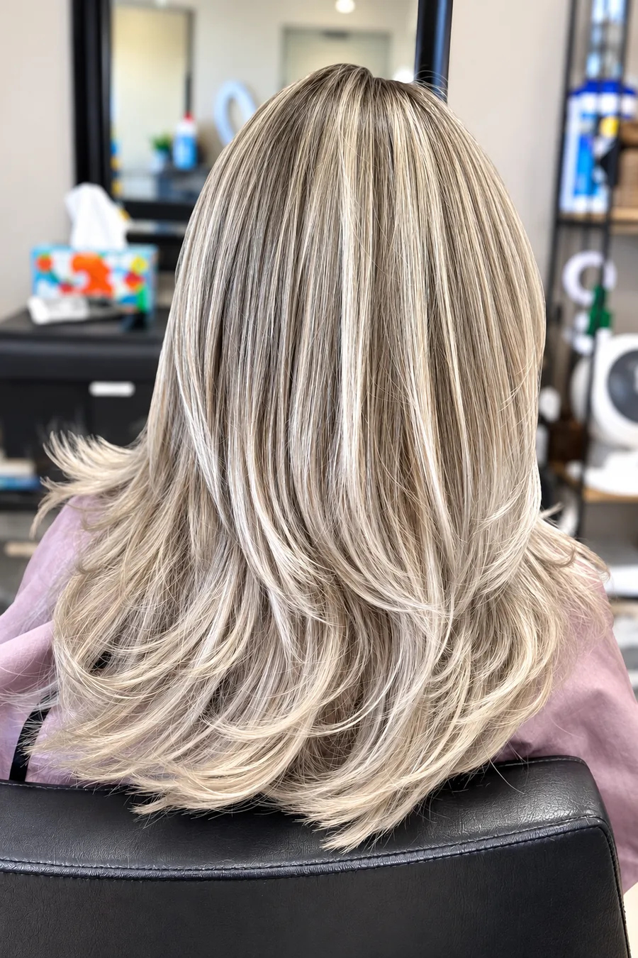 Hair colour result at Alexa's Beauty Eastvale