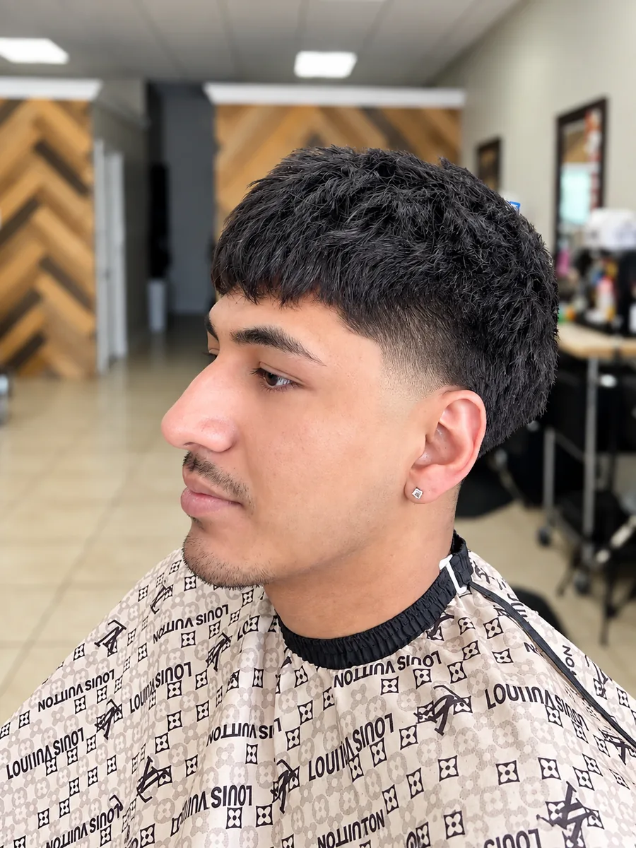 Classic men's cut at Alexa's Barbershop Eastvale