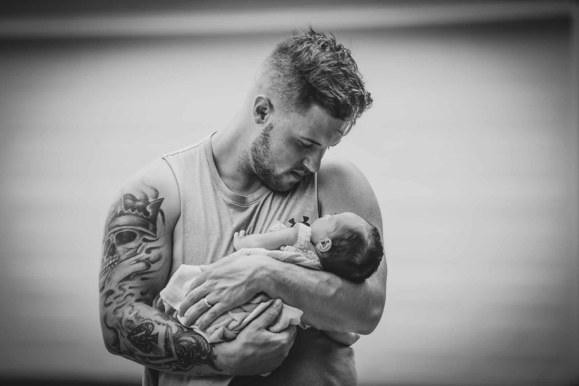 A father with his newborn