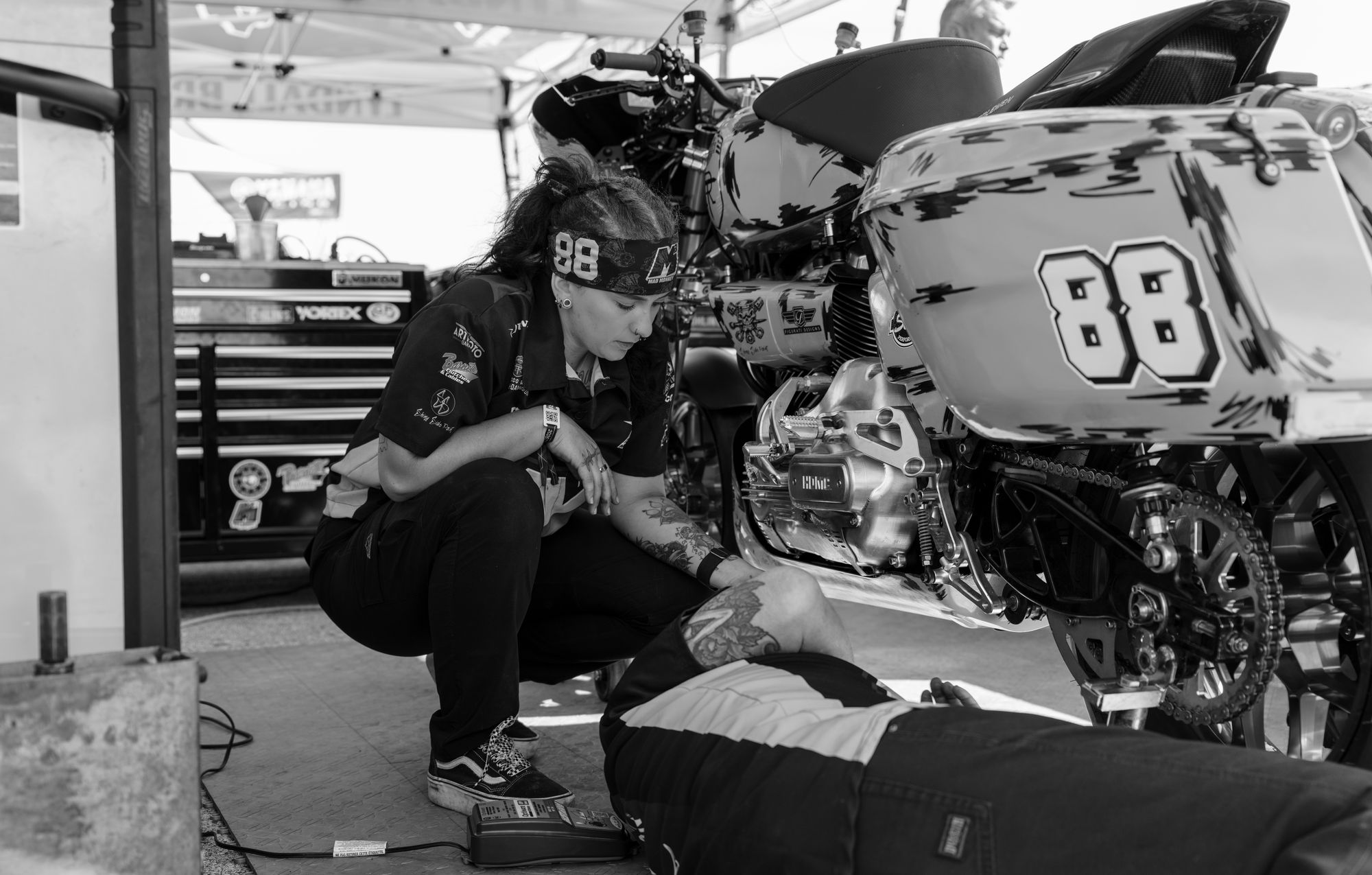 A craftsman focused on their work