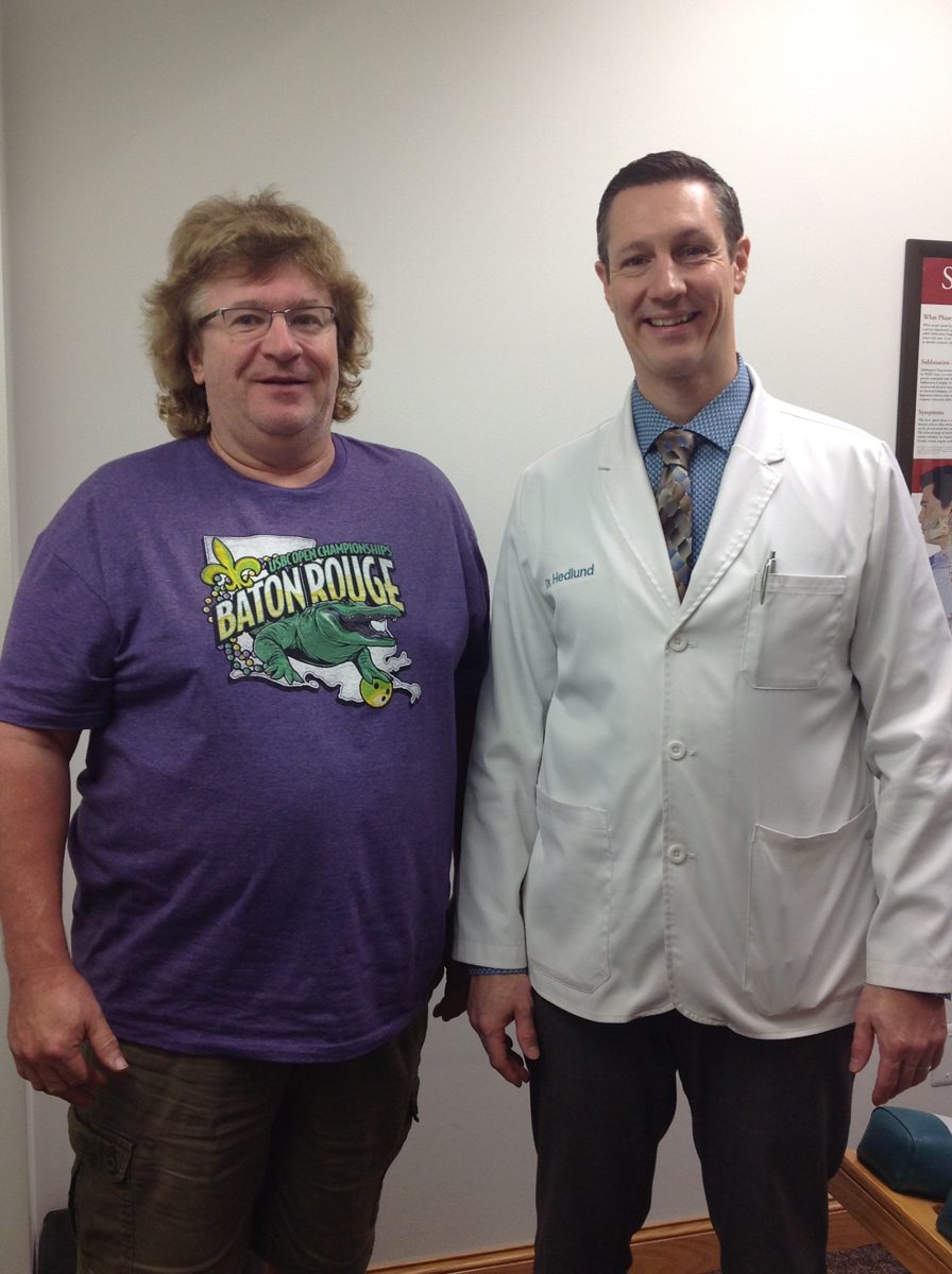 Patient with Dr. Hedlund