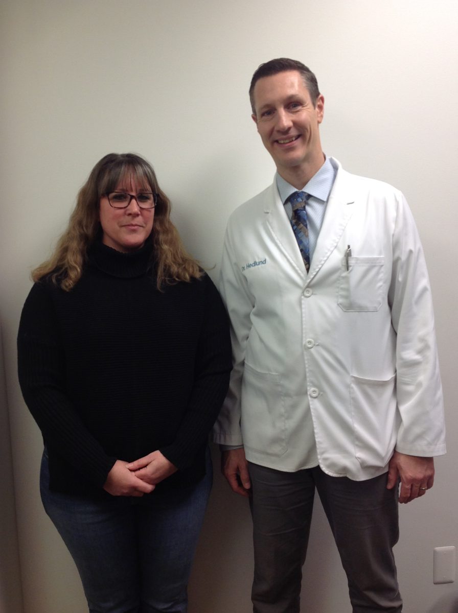 Patient with Dr. Hedlund