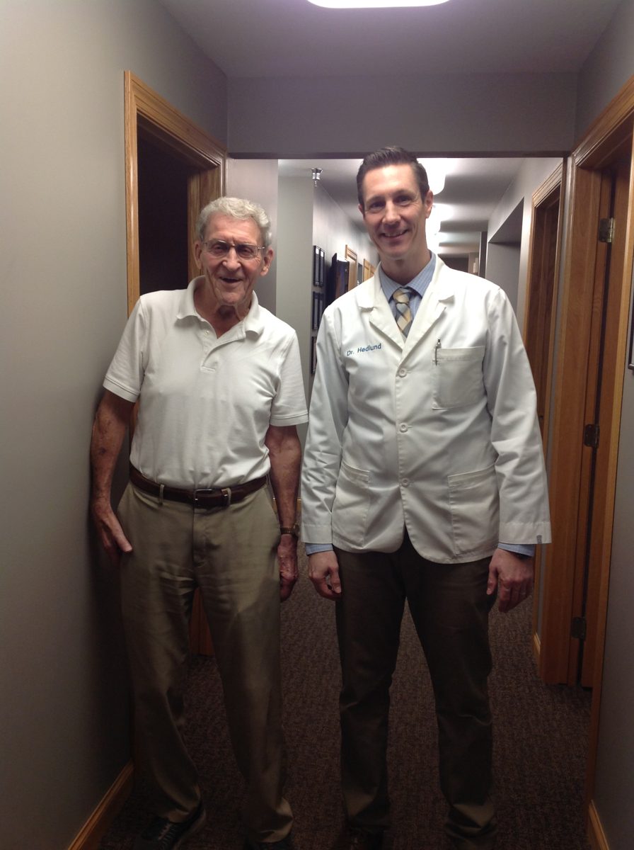 Patient with Dr. Hedlund