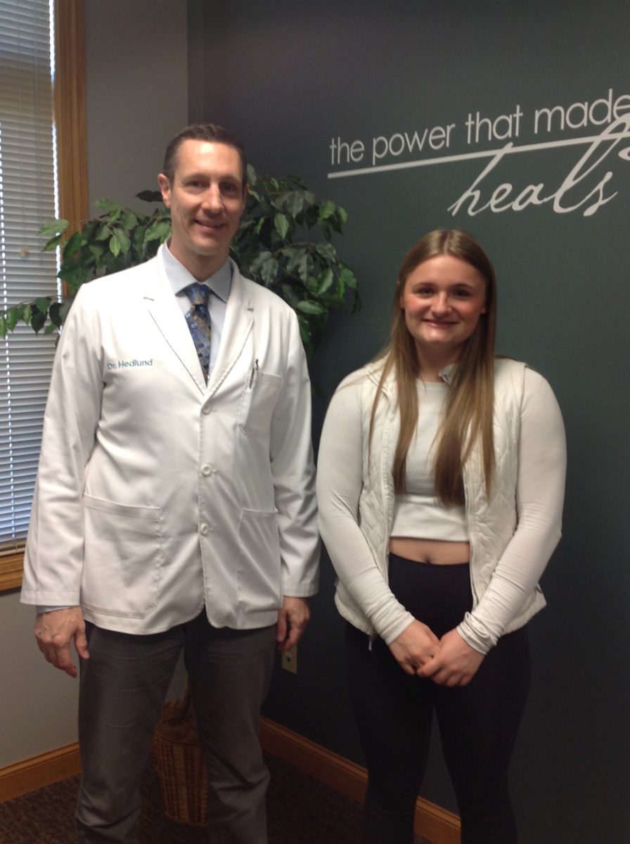 Patient with Dr. Hedlund