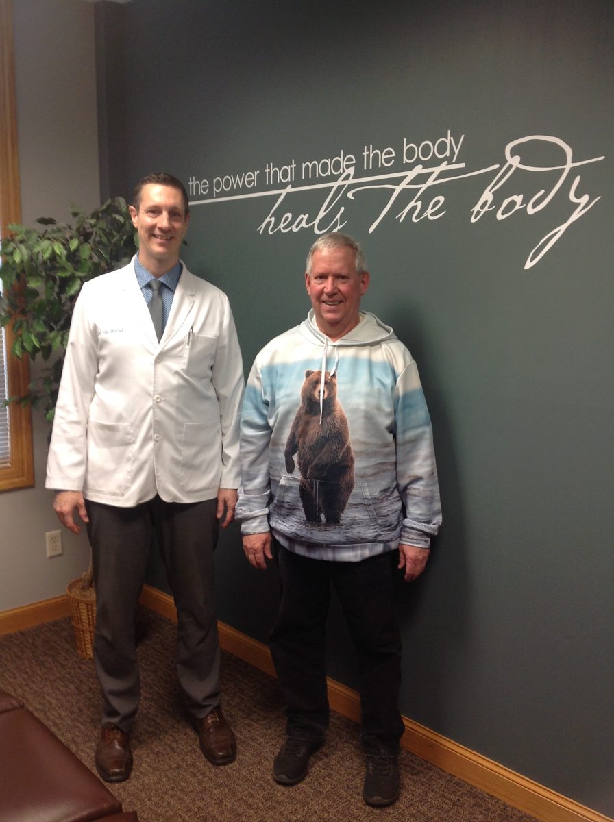 Patient with Dr. Hedlund