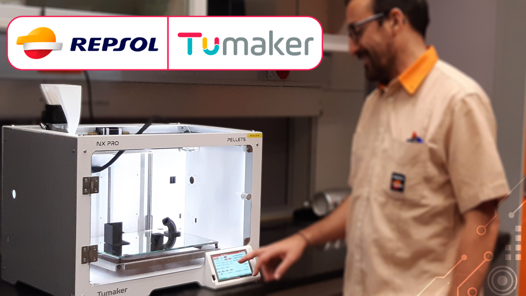 Repsol ya trabaja con la TUMAKER NX Pro de Pellets