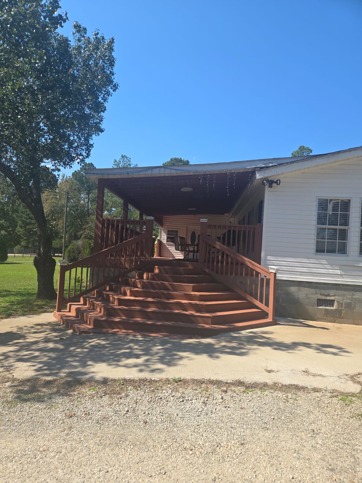 Deck project at a residential property