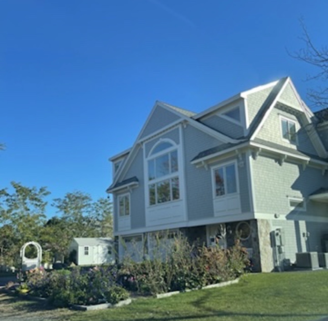 Wraparound deck — fall property work, southern Maine