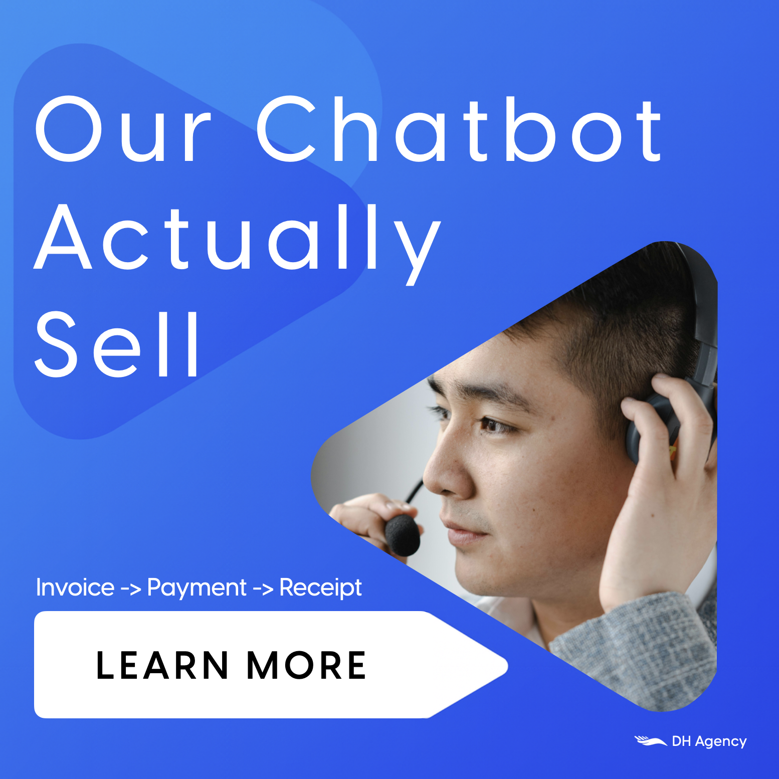 AI Chatbot that actually sell (Invoice->Payment->Receipt) Learn more