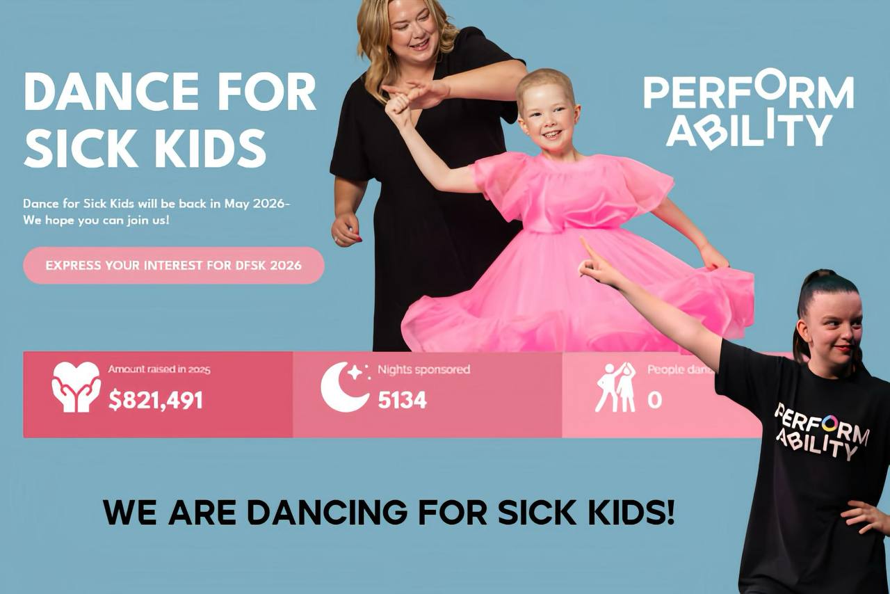 Dance for a cause! Join us as we dance for sick kids.