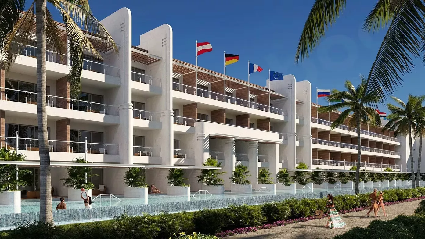 Buildings With Flags