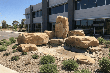 Centennial Rock Installation
