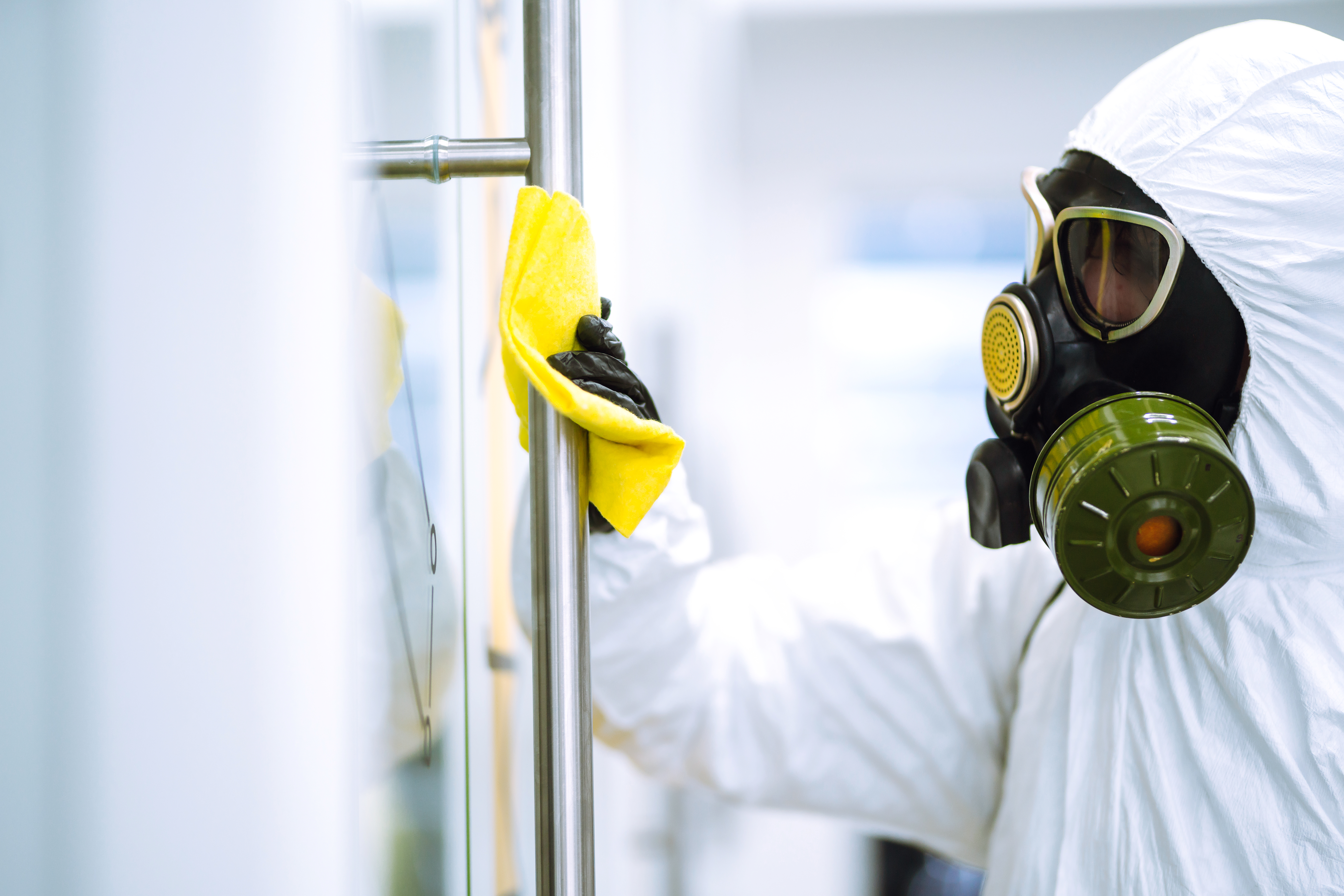 Biohazard team with full PPE