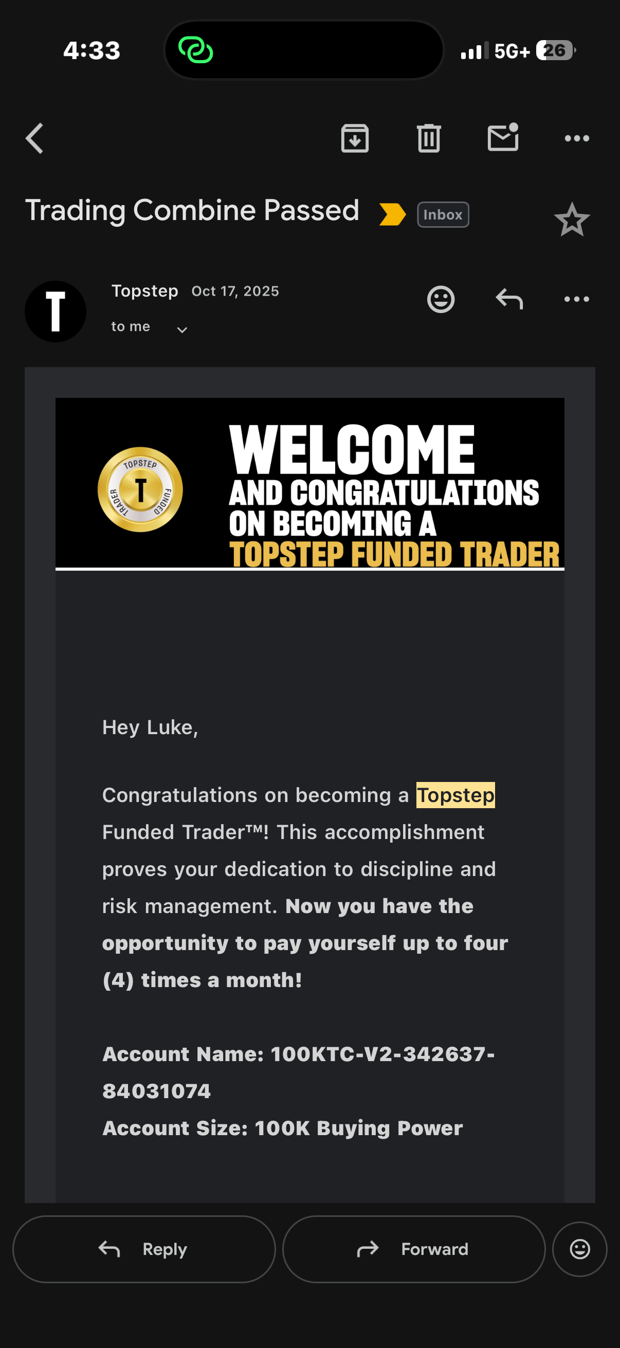 Member result
