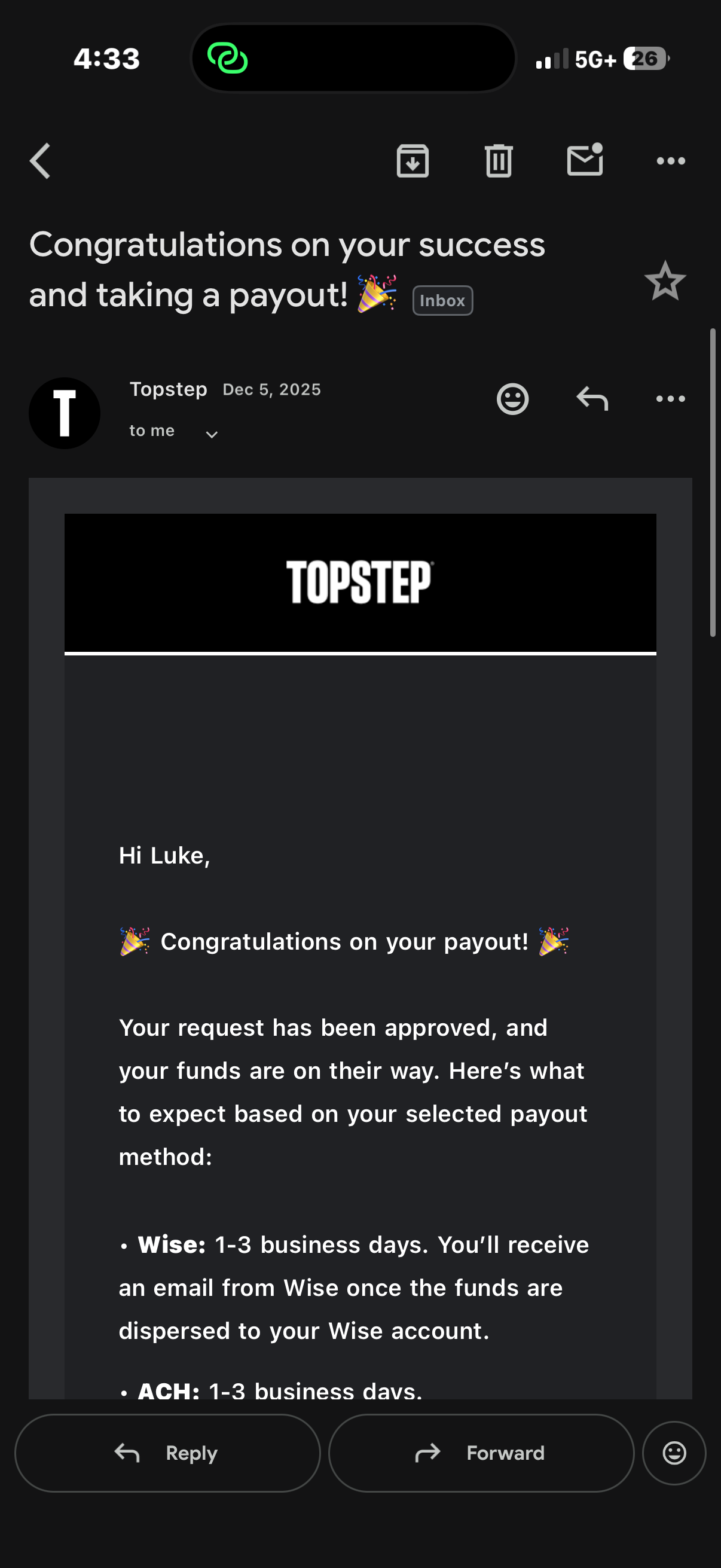 Member result