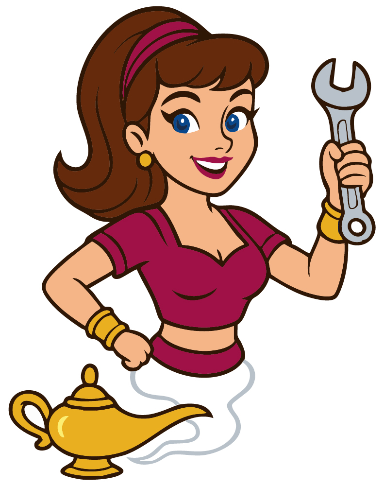 The Genie — RV Journey Genie mascot