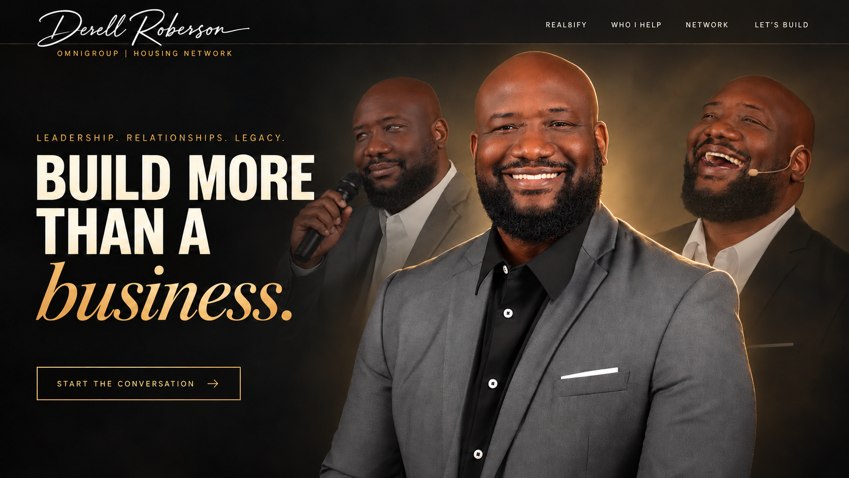 Derell Roberson — leadership, relationships, legacy. Build more than a business.