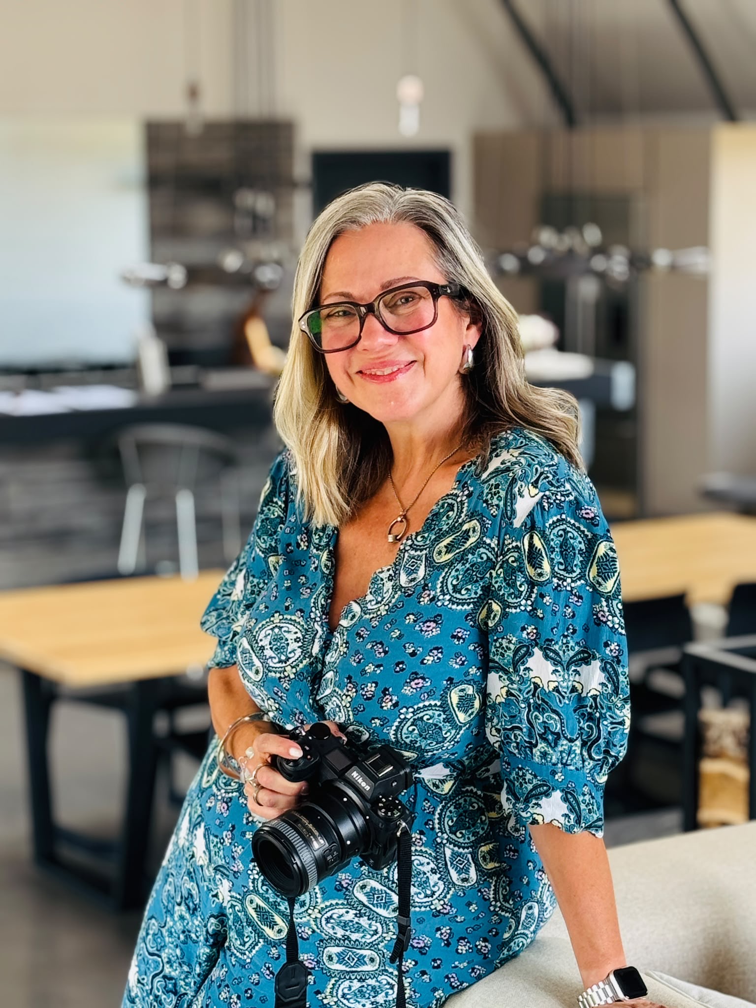Amanda Clarke with her camera