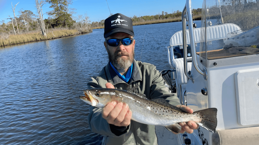 Redfish caught on Santa Rosa Beach fishing charter