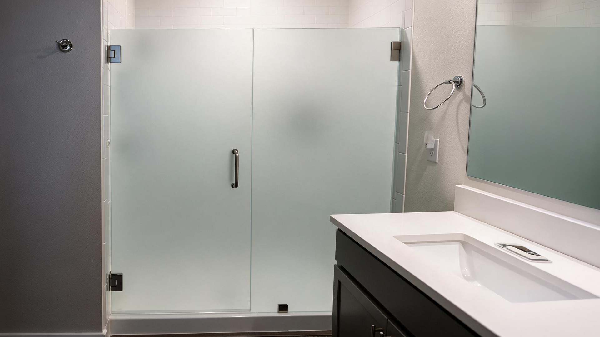 Frosted Privacy Door
