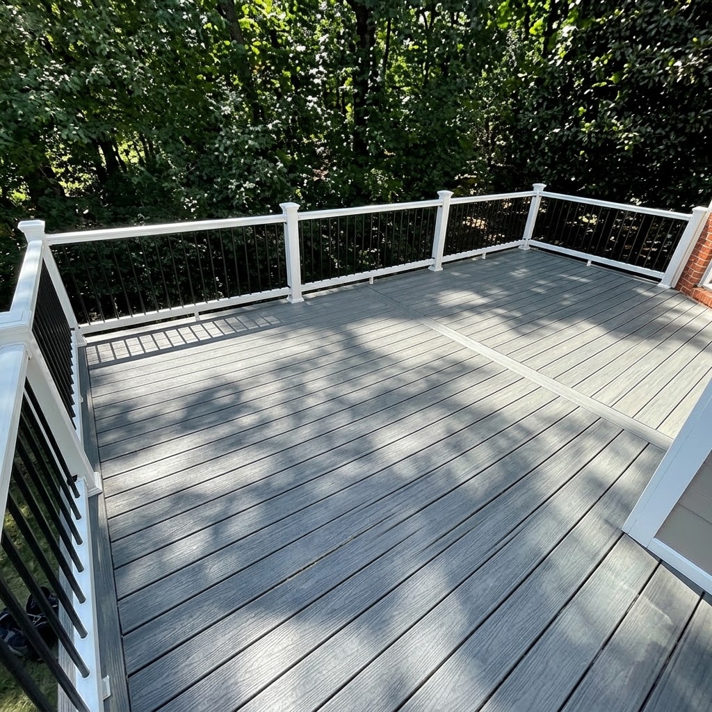Professional composite deck installation for residential outdoor living spaces