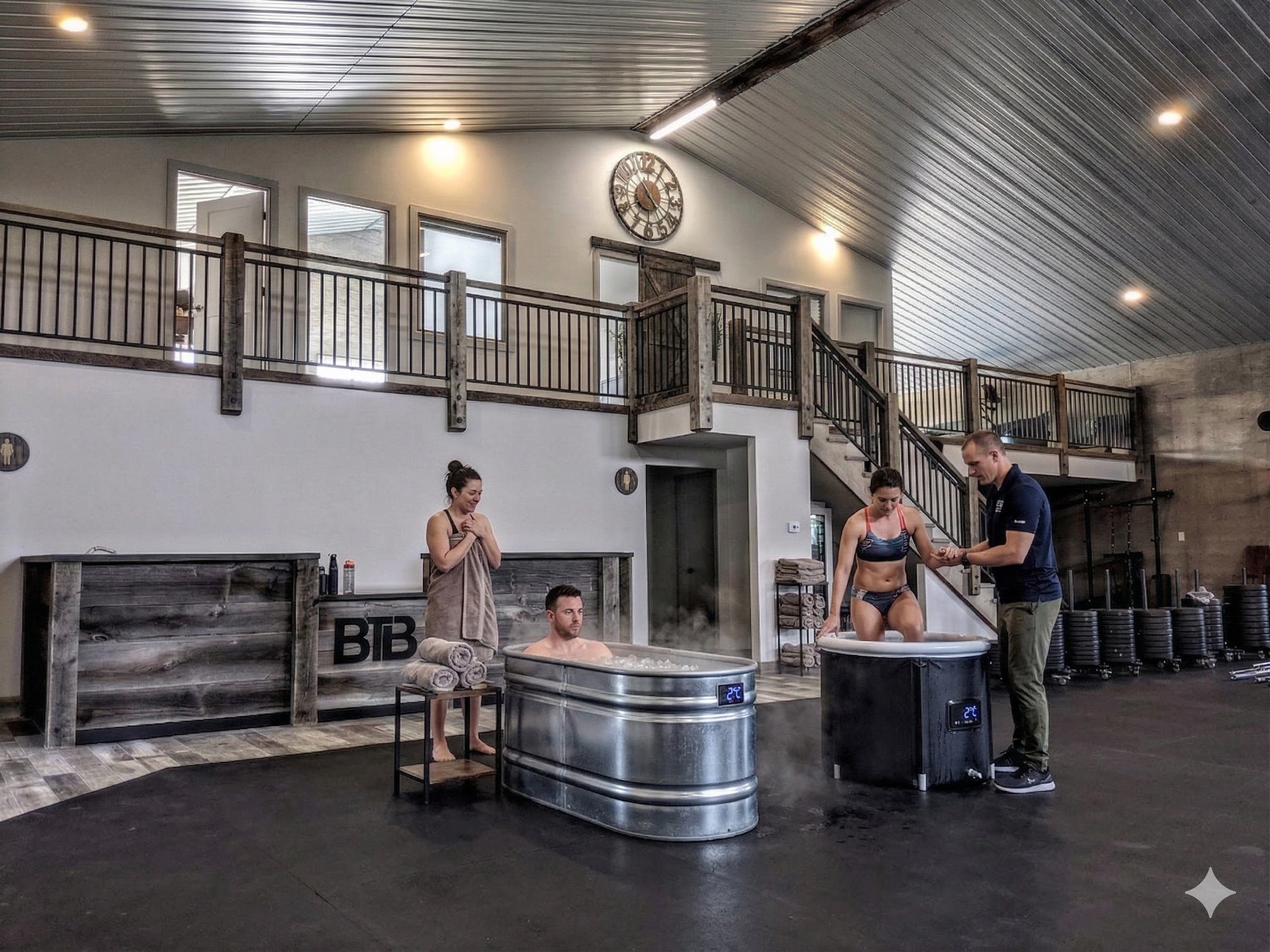 Cold Plunge Event At BTB Fitness