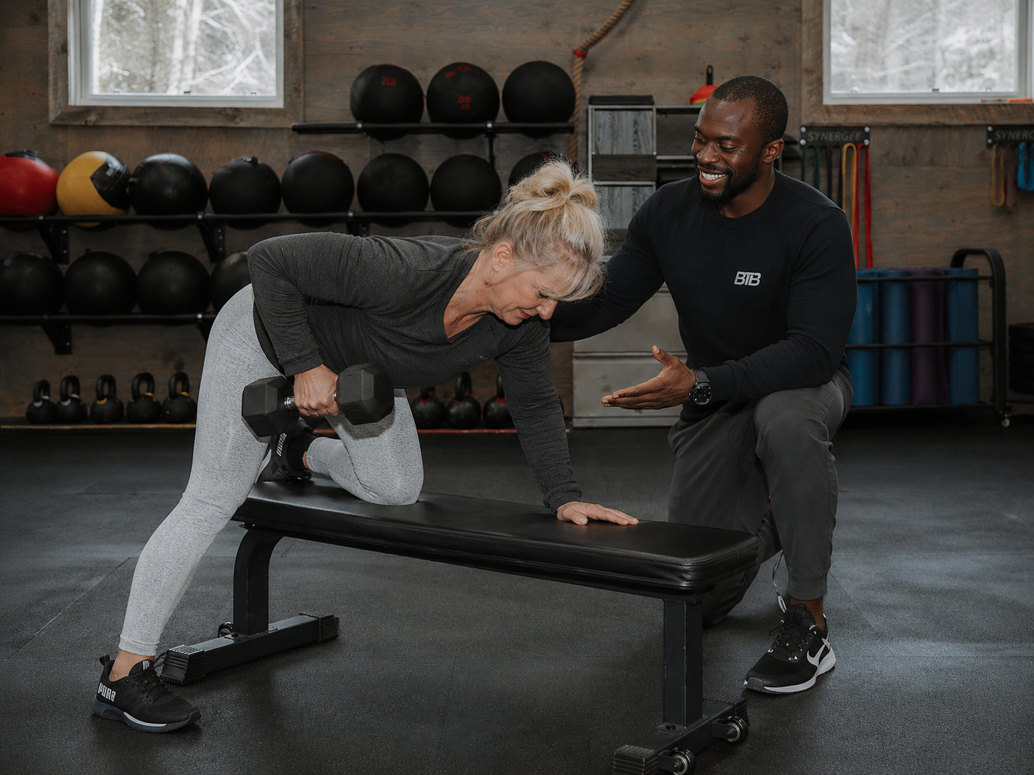 Adult personal training session at BTB