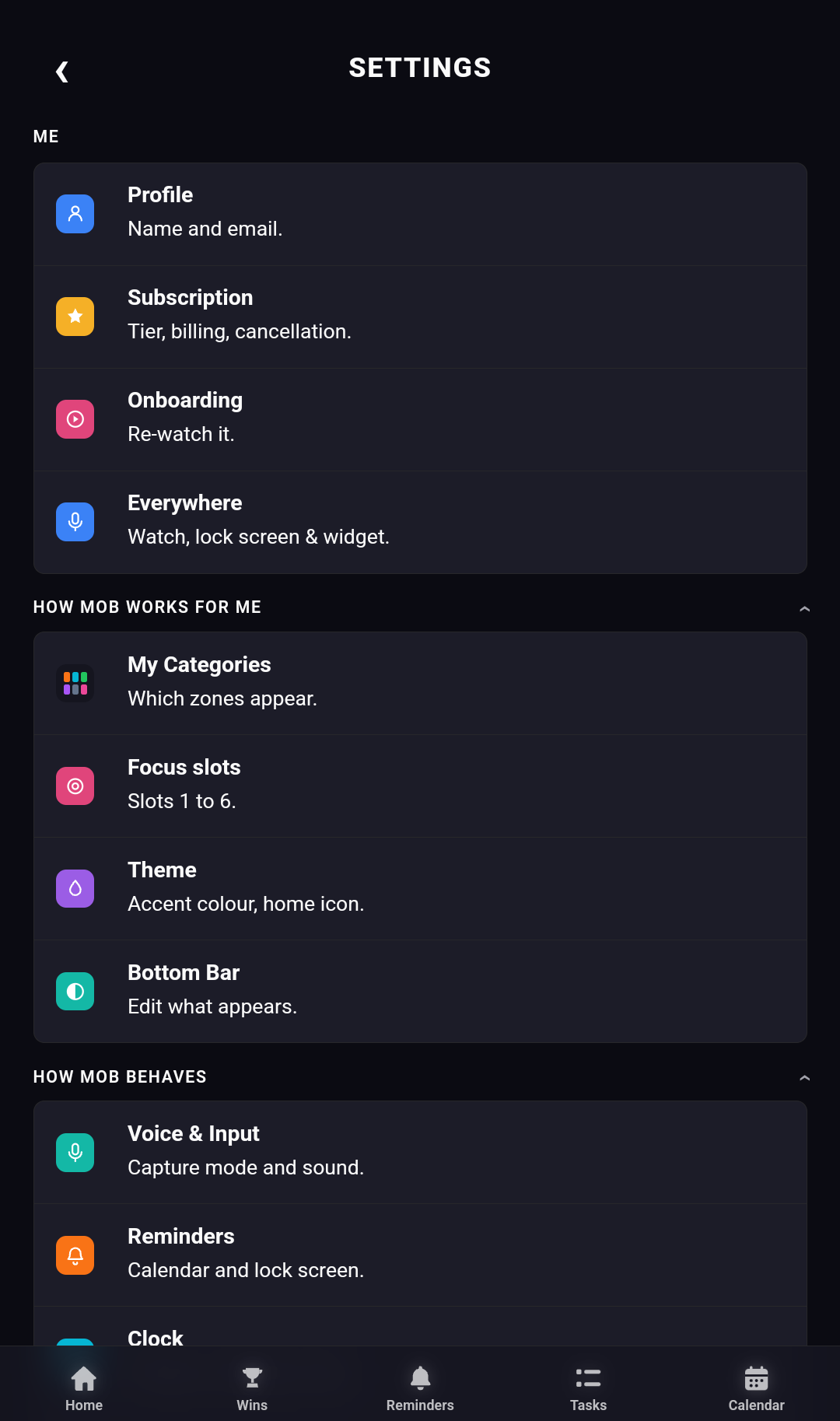 My One Button Settings, shown on a Pixel Tablet