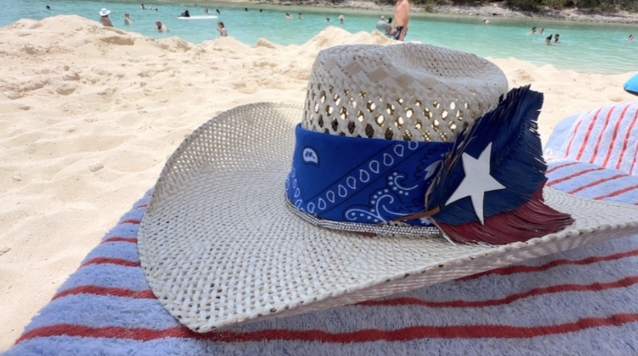 Custom Wide Open straw hat