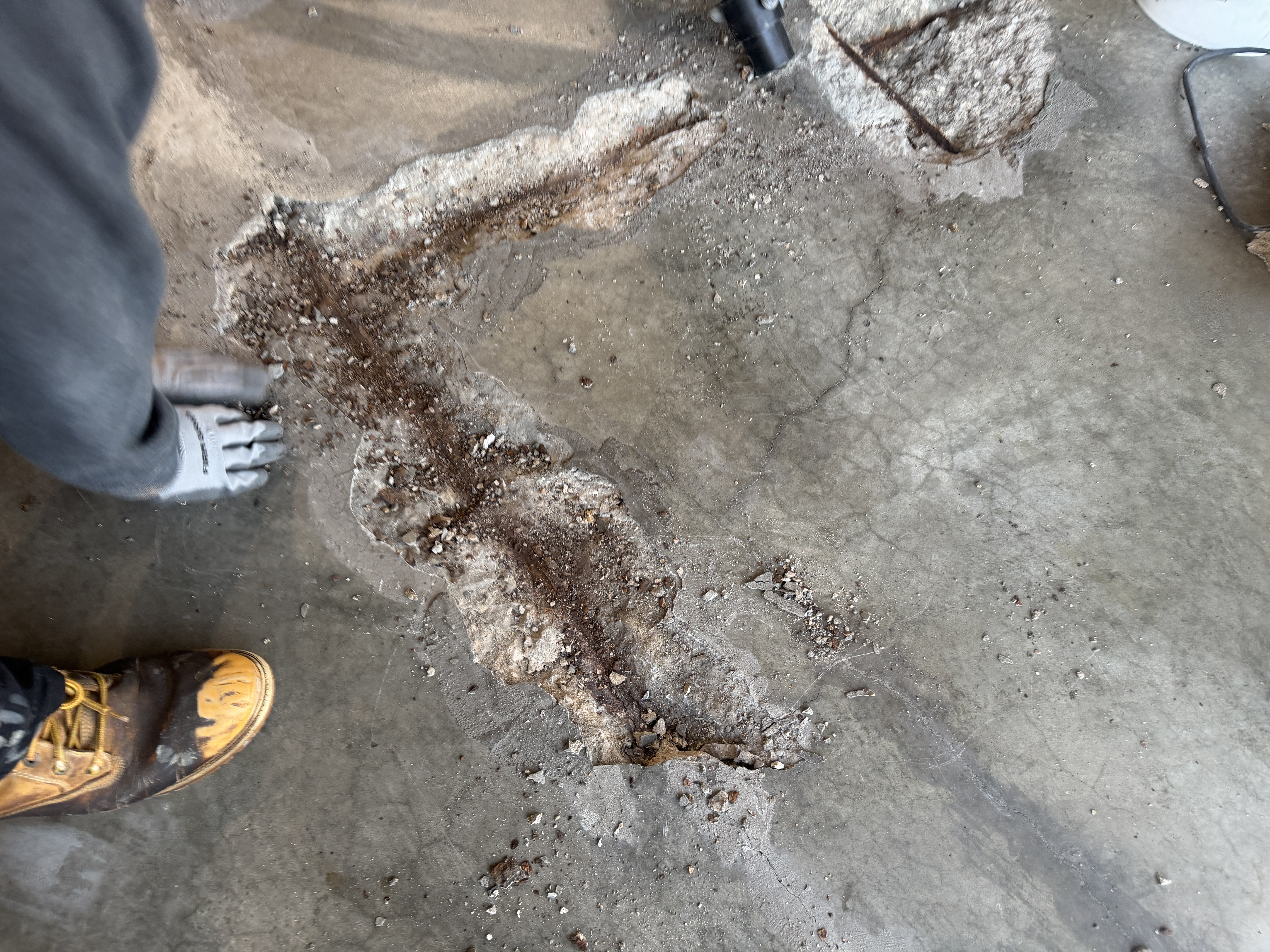 Beige flake epoxy garage floor coating Kansas City MO