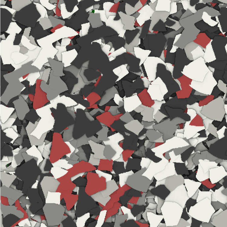 Amazing Arrowhead gray flake blend