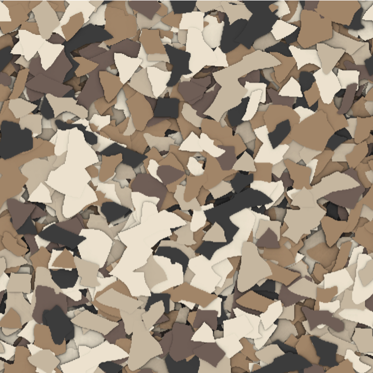 River Rock brown flake blend