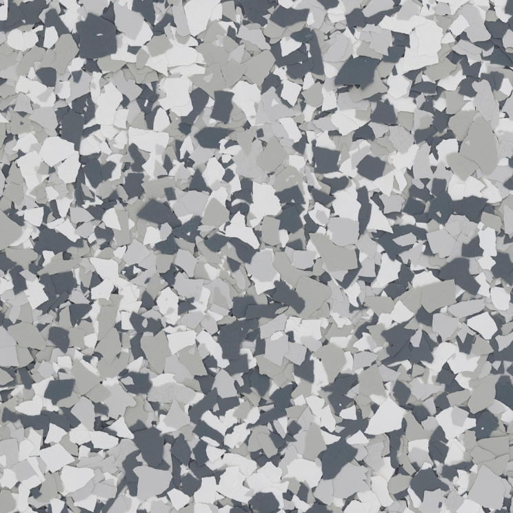 Gravel gray flake blend