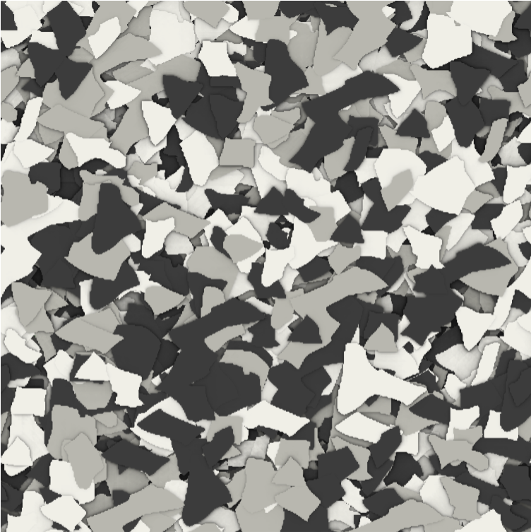 Tuxedo gray flake blend