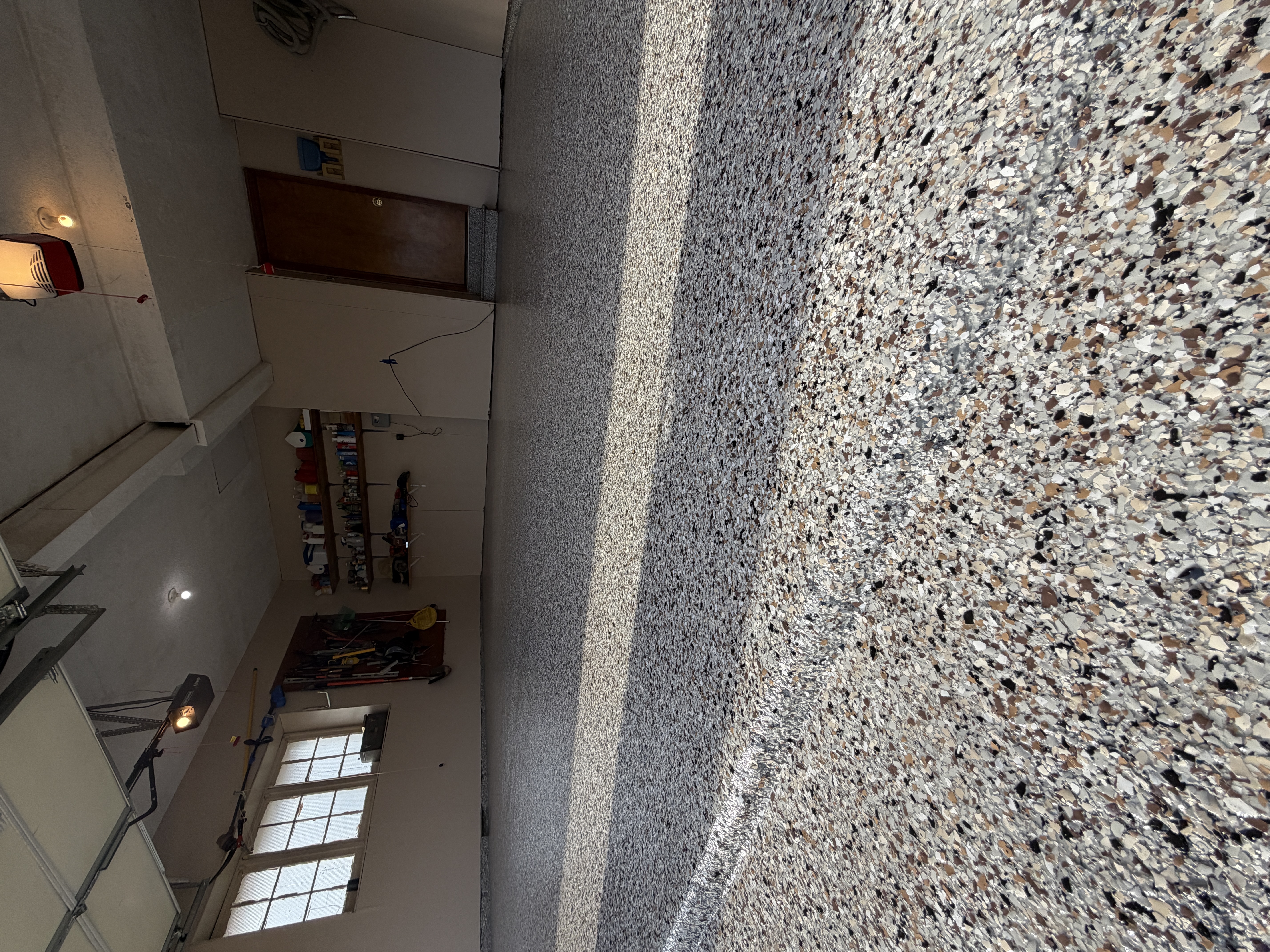 Marriott Blend flake garage floor coating Kansas City