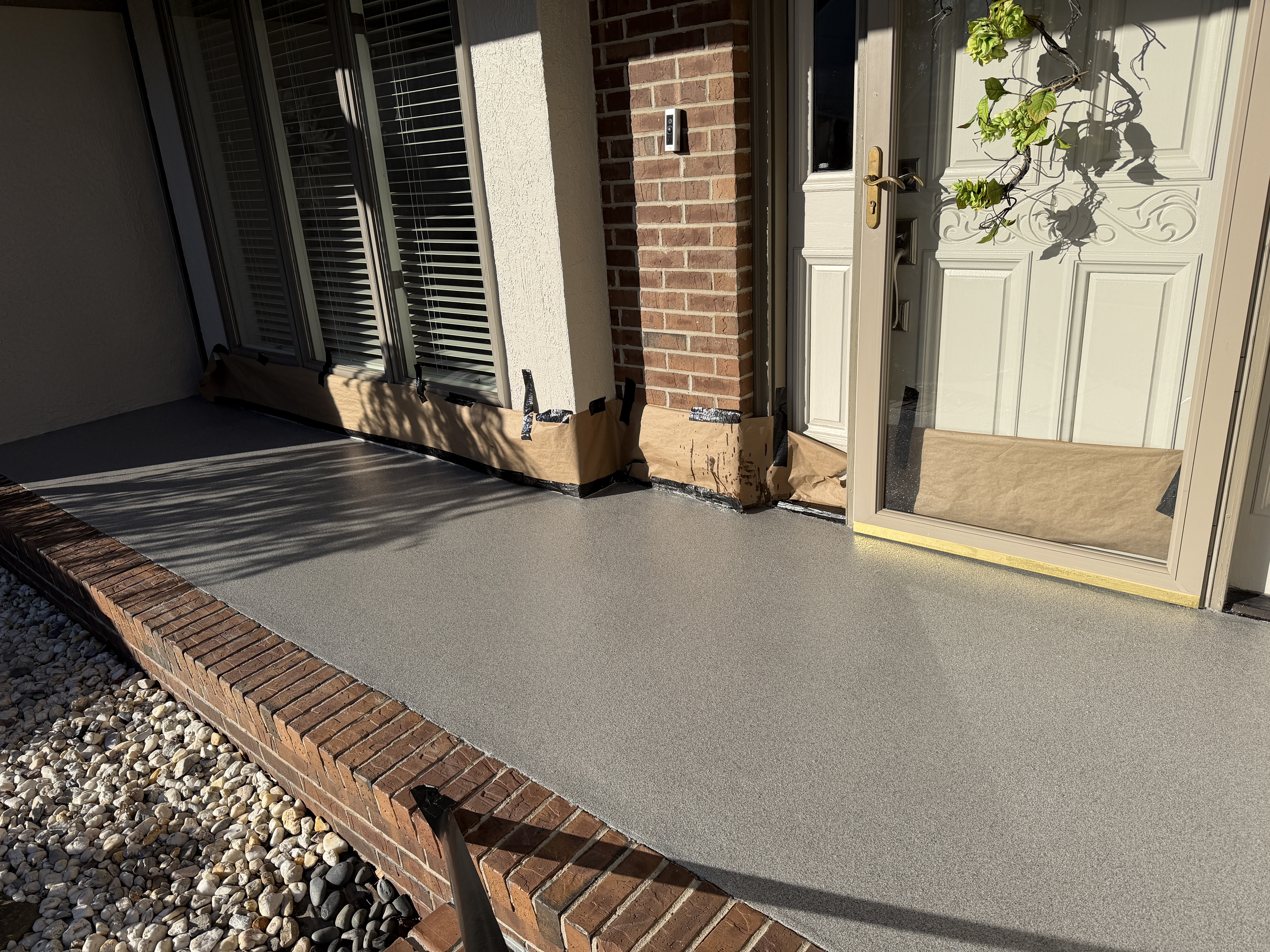 Quartz patio coating after Kansas City