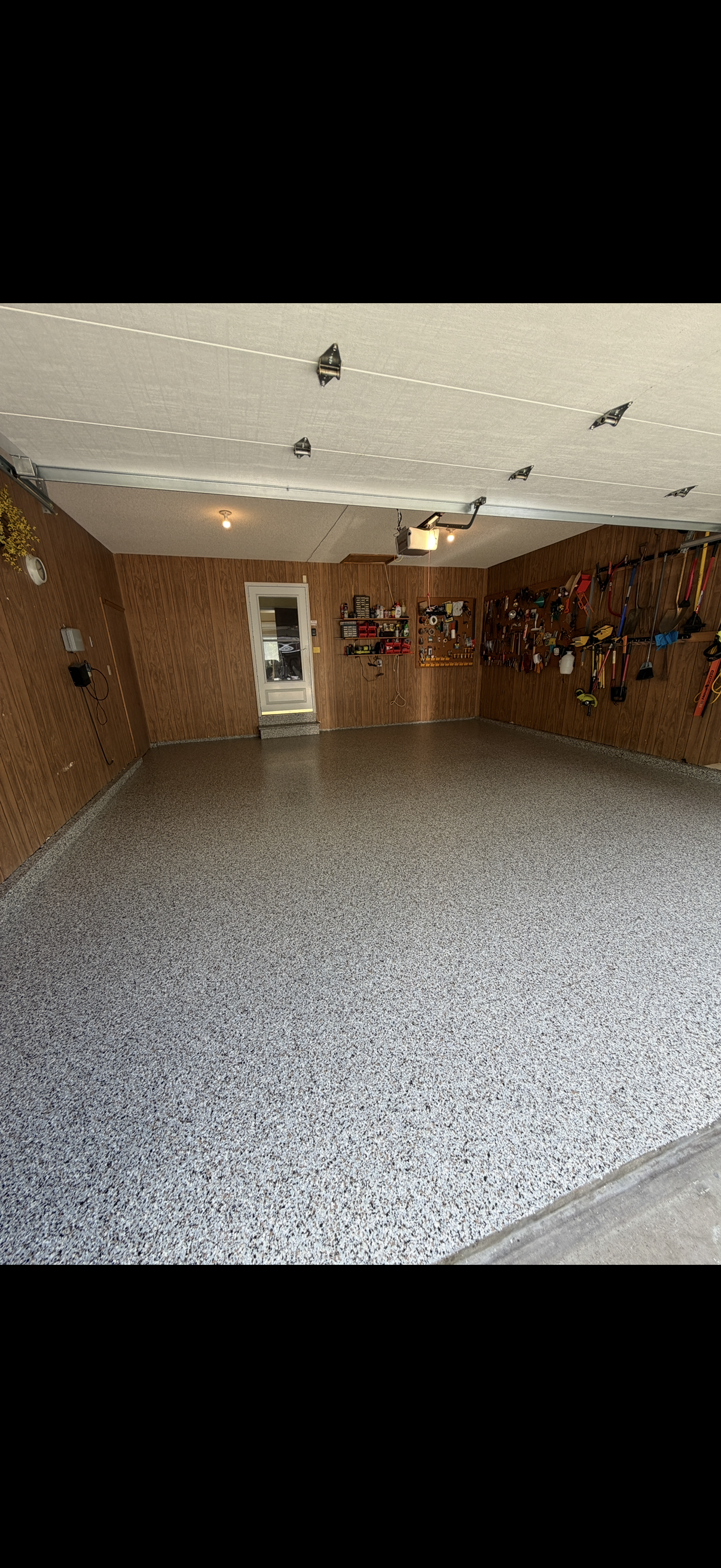 Marriott blend flake garage floor coating Kansas City