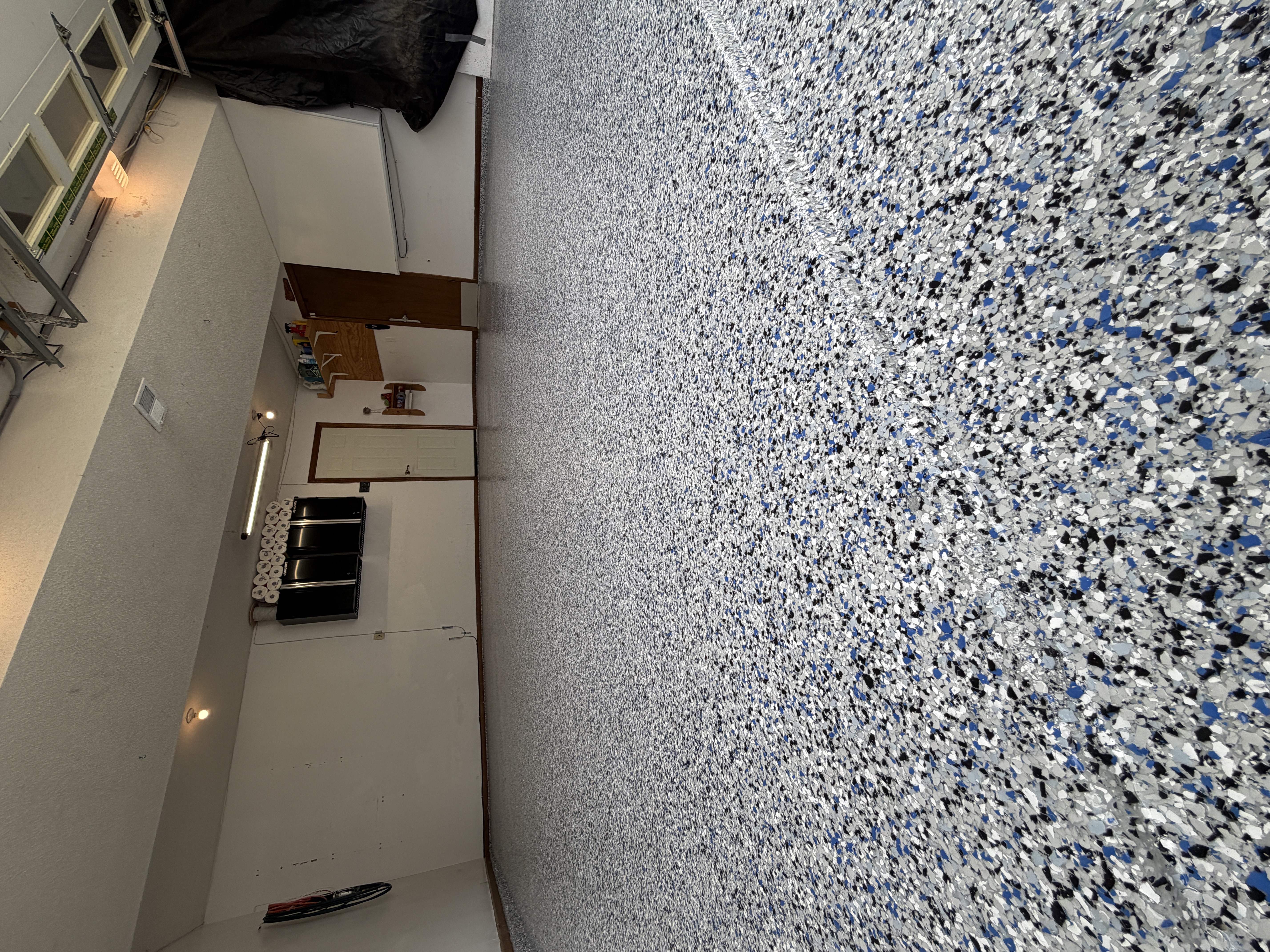 Royal Grey flake garage floor coating Kansas City