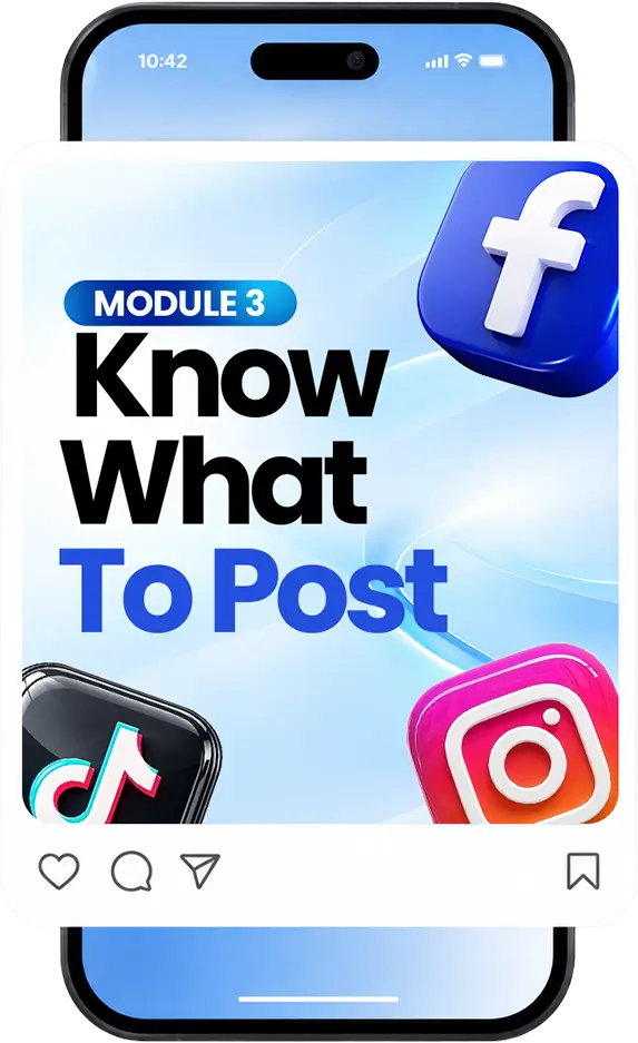 Module 3: Know What To Post on phone