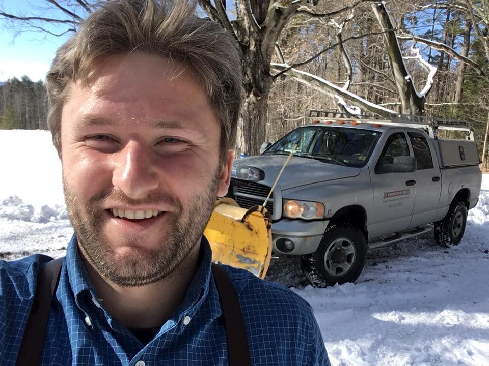 Einar Barenholtz with truck