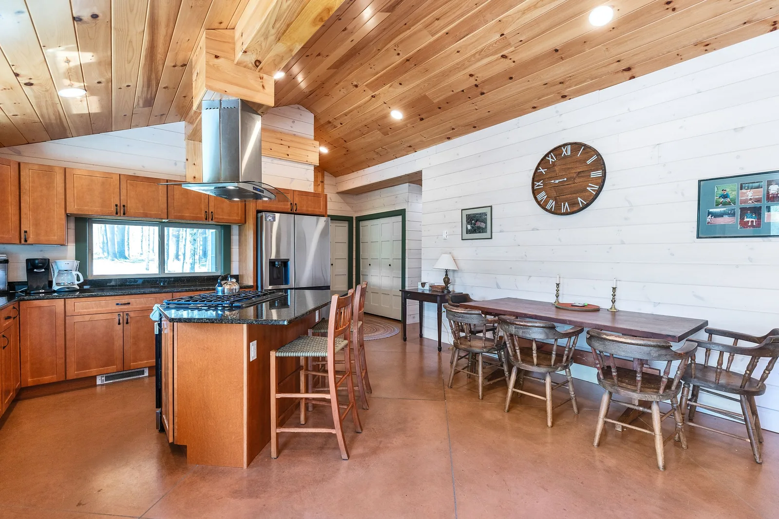 Custom home exterior or outdoor living detail connected to the property.