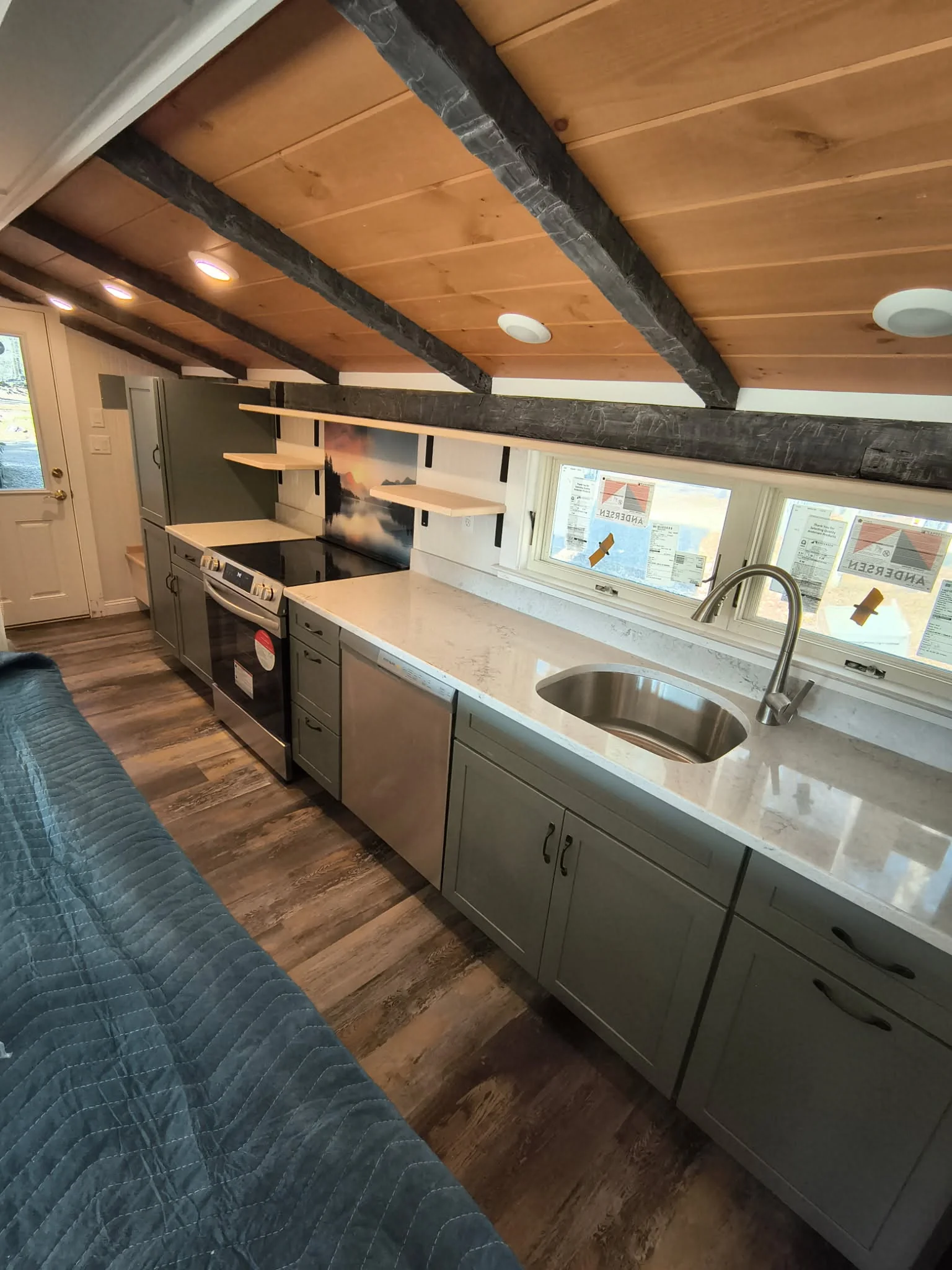 Finished attic office, guest room, lower-level family room, or basement remodel