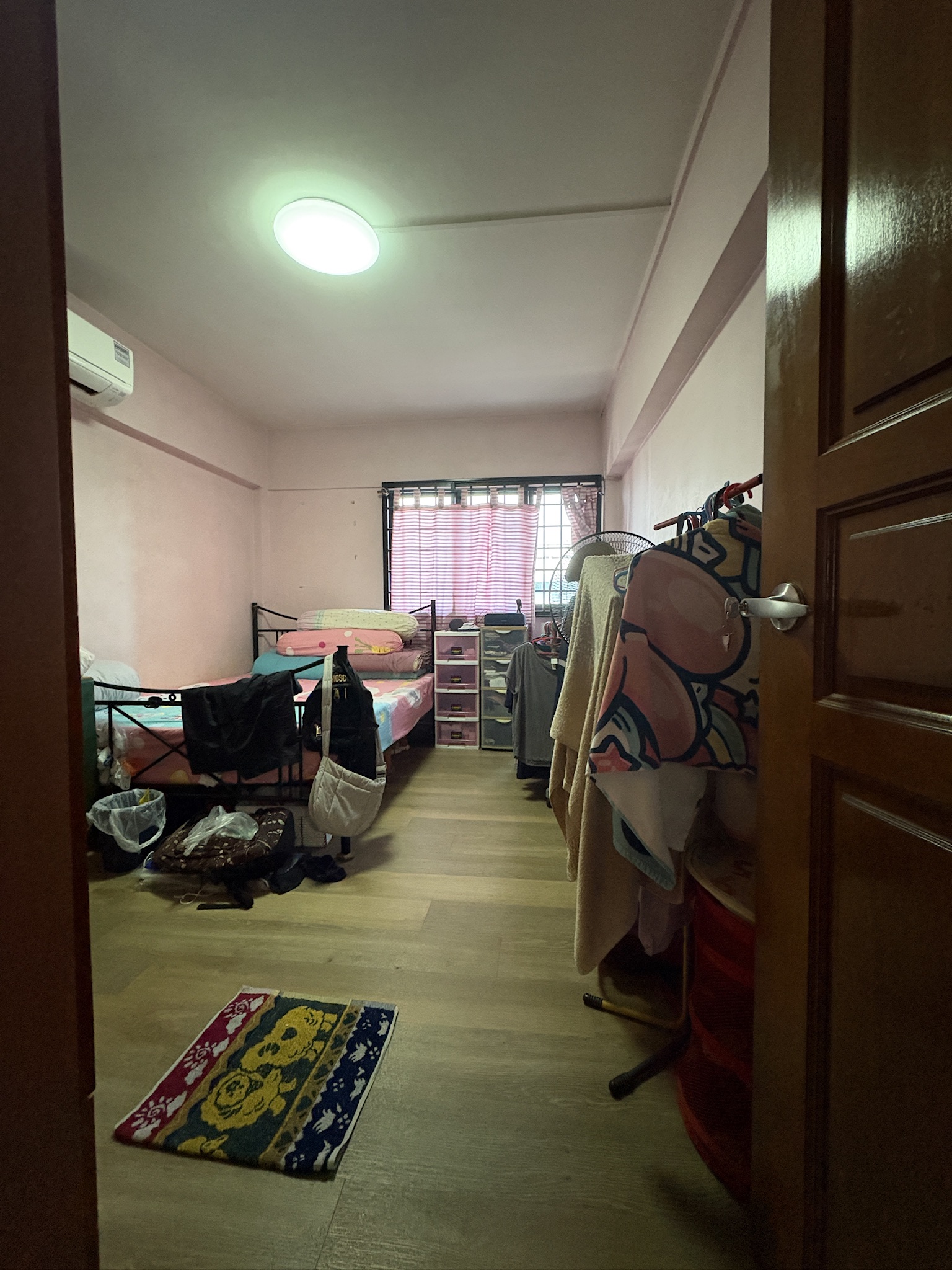 Bedroom before staging