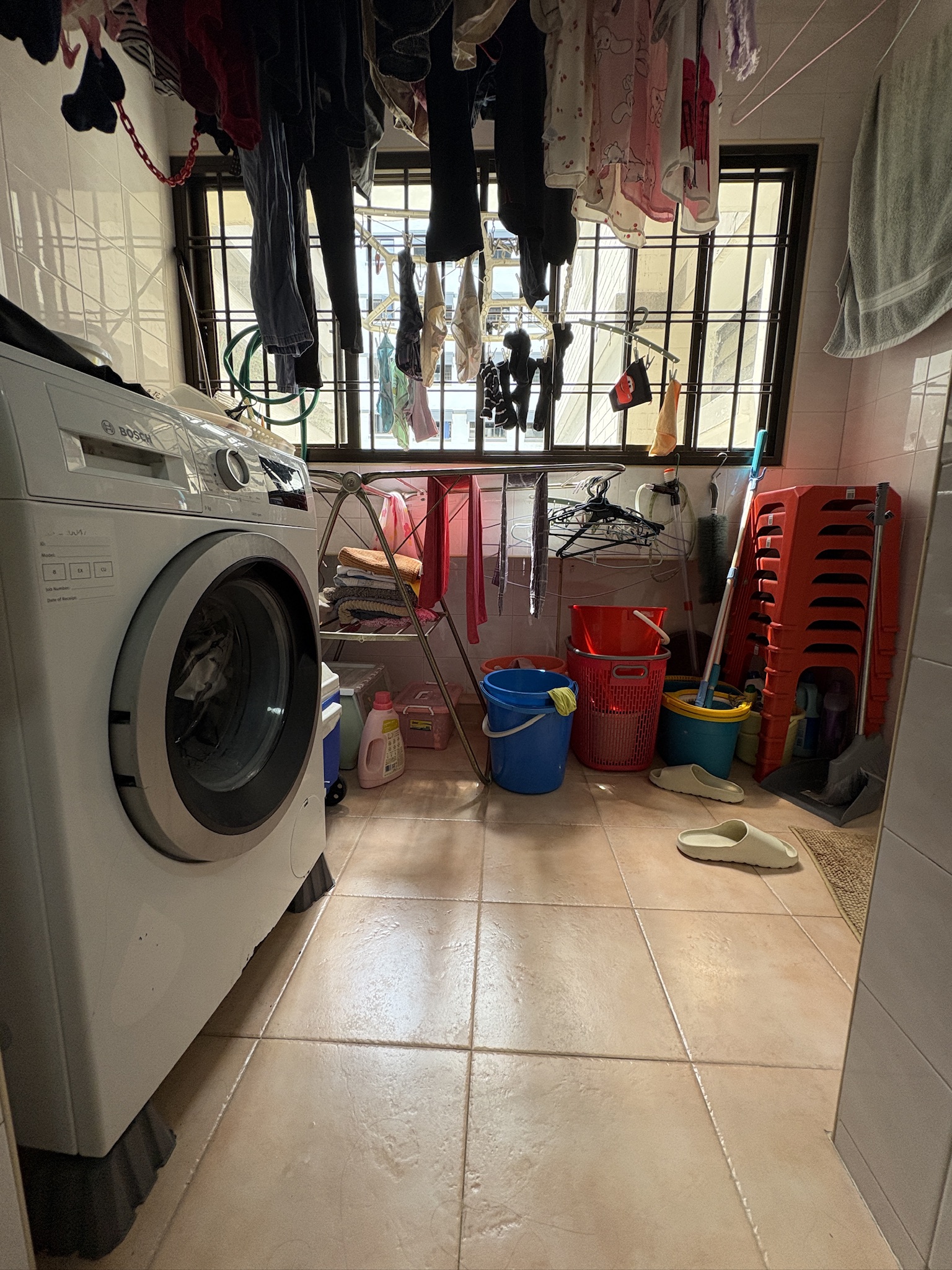 Yard before staging