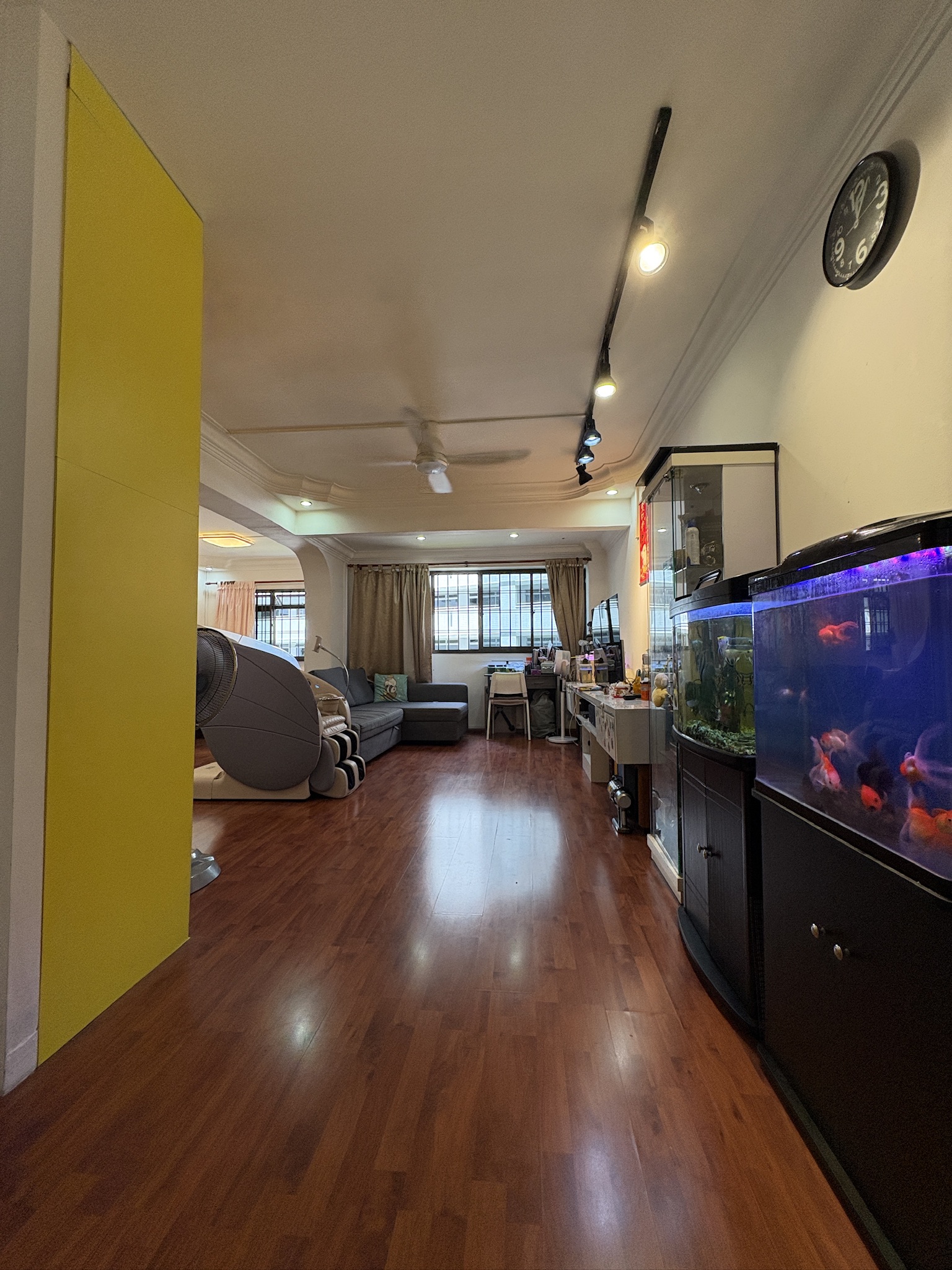 Living room before staging